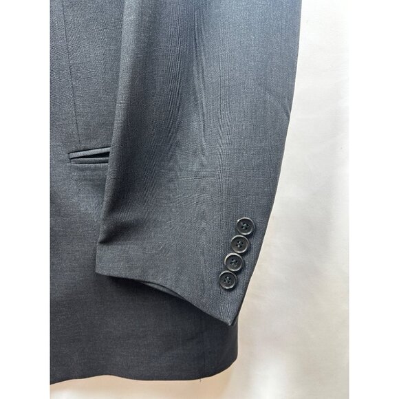 Eduard Dressler High Twist Wool Blazer Mens 48R Charcoal Gray Made in Germany - Picture 12 of 15